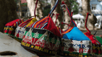Traditional Madeira hats with colorful embroidery, a cultural souvenir from the 6-days hiking Madeira’s trails trip.