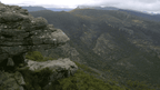 Breathtaking view of rugged ridgelines and cliffs in the Northern Grampians, perfect for adventure and outdoor tours.