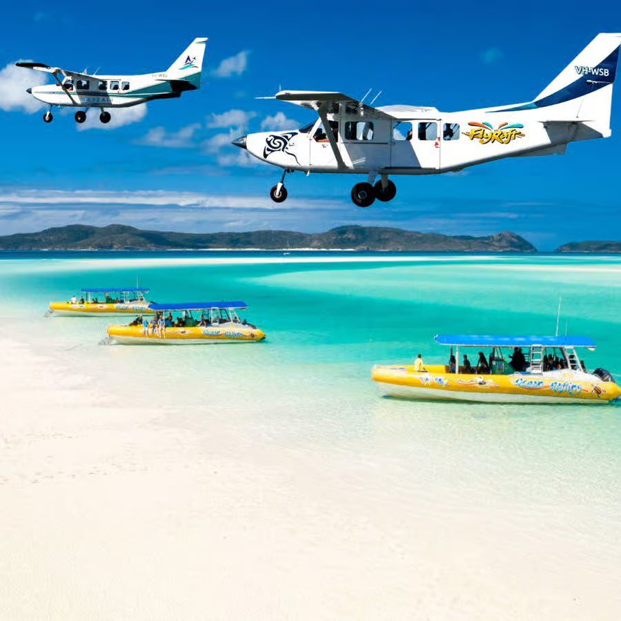 Whitsunday Islands Fly & Raft Day Tour from Airlie Beach
