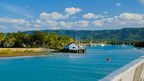 Port Douglas marina and waterfront on East Coast Adventure 14/16-Day Small-Group Tour. Laid-back coastal town with sailing access.