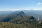 Stunning panoramic view of the Grampians Peaks showcasing lush valleys and dramatic ridgelines.